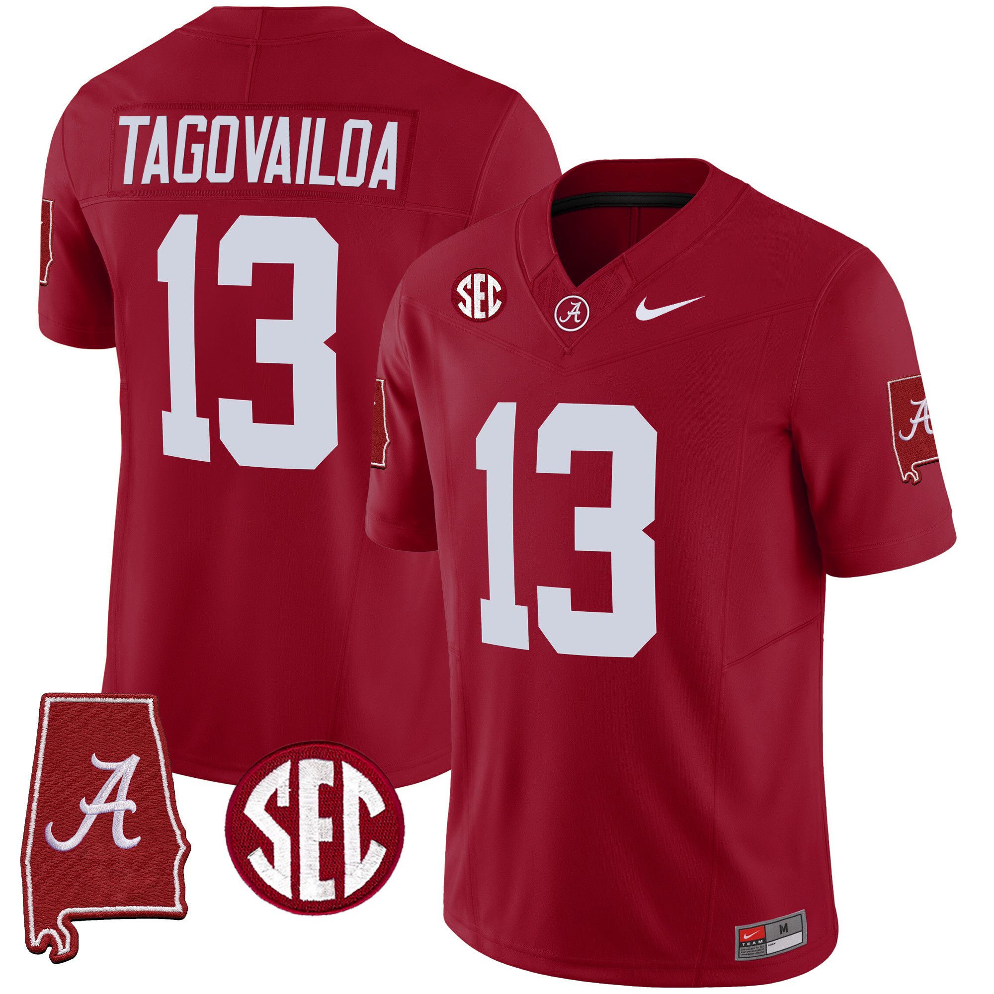 Men Alabama Crimson Tide #13 Tagovailoa Red 2024 Nike Vapor Limited NCAA Jersey style 1->indianapolis colts->NFL Jersey